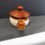 Thumbnail: Old Vintage French Onion Soup with Handle ceramic Crocks bowl with Iid Brown