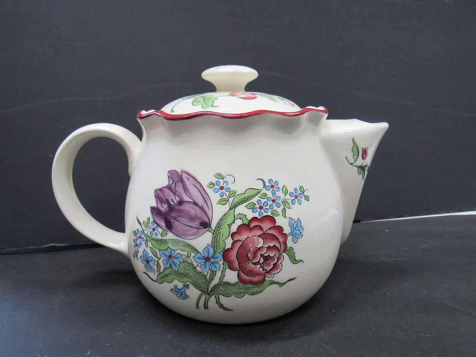 Thumbnail: Old Vintage Teapot French Bouquet