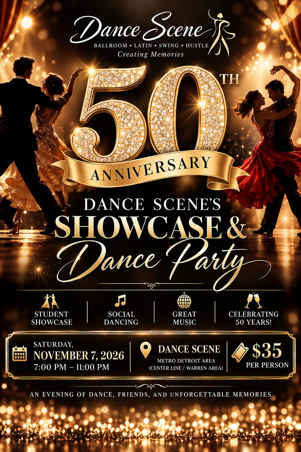 50th Anniversary — Dance Scene’s Showcase & Dance Party