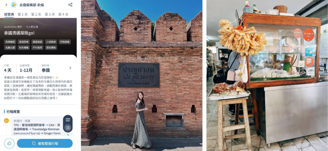 泰國建築物與女生