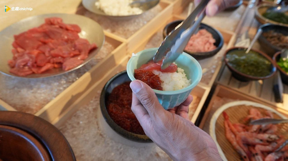▲海鮮丼自助吧