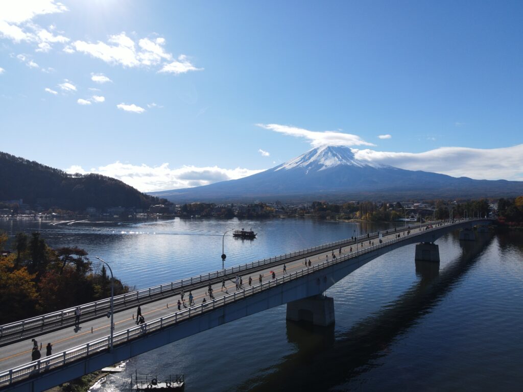 富士山湖景與山景