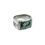 Miniature : Bague homme pierre rectangulaire à facettes turquoise africaine artisanal fait main idée cadeau