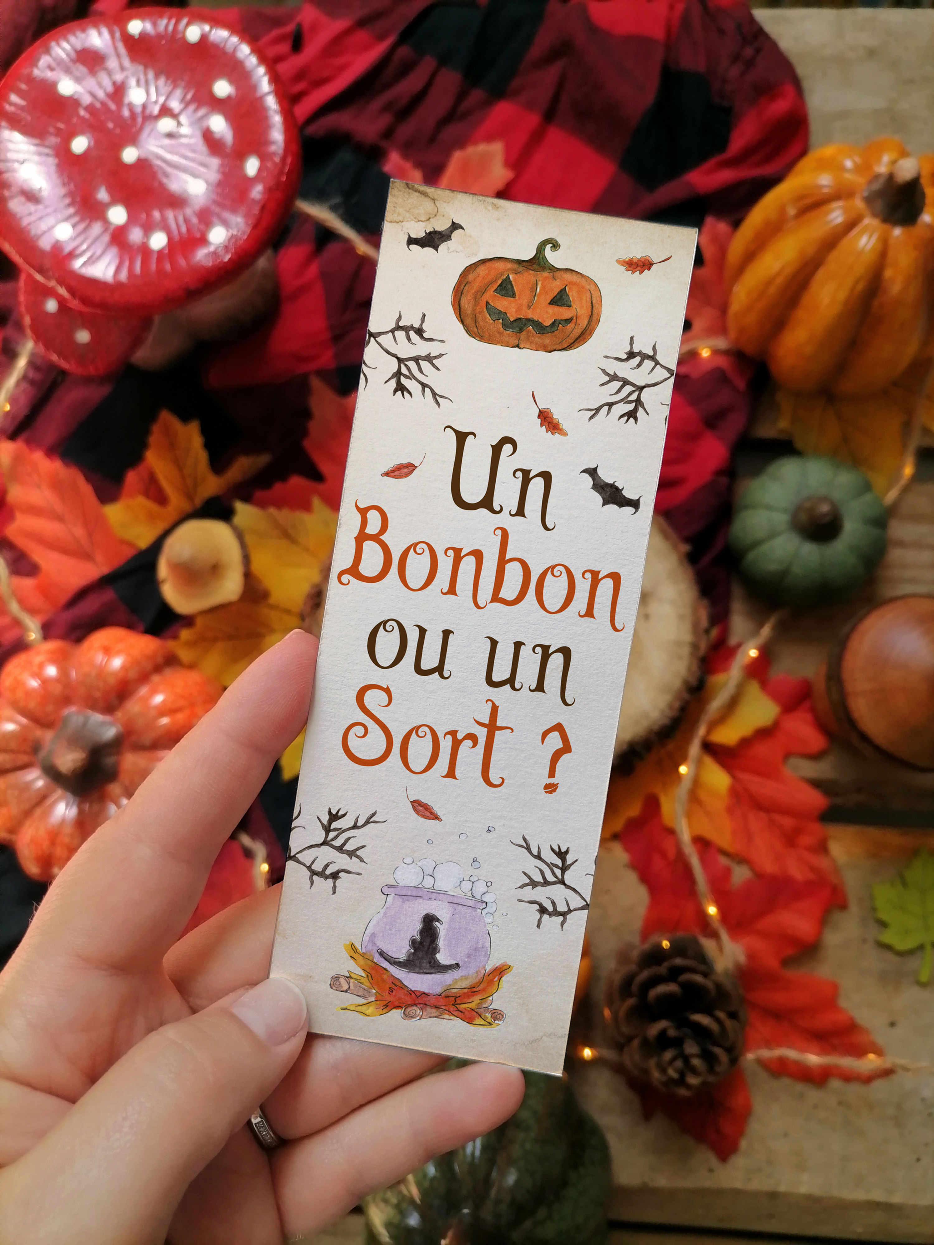 Marque page Un bonbon ou un sort ?