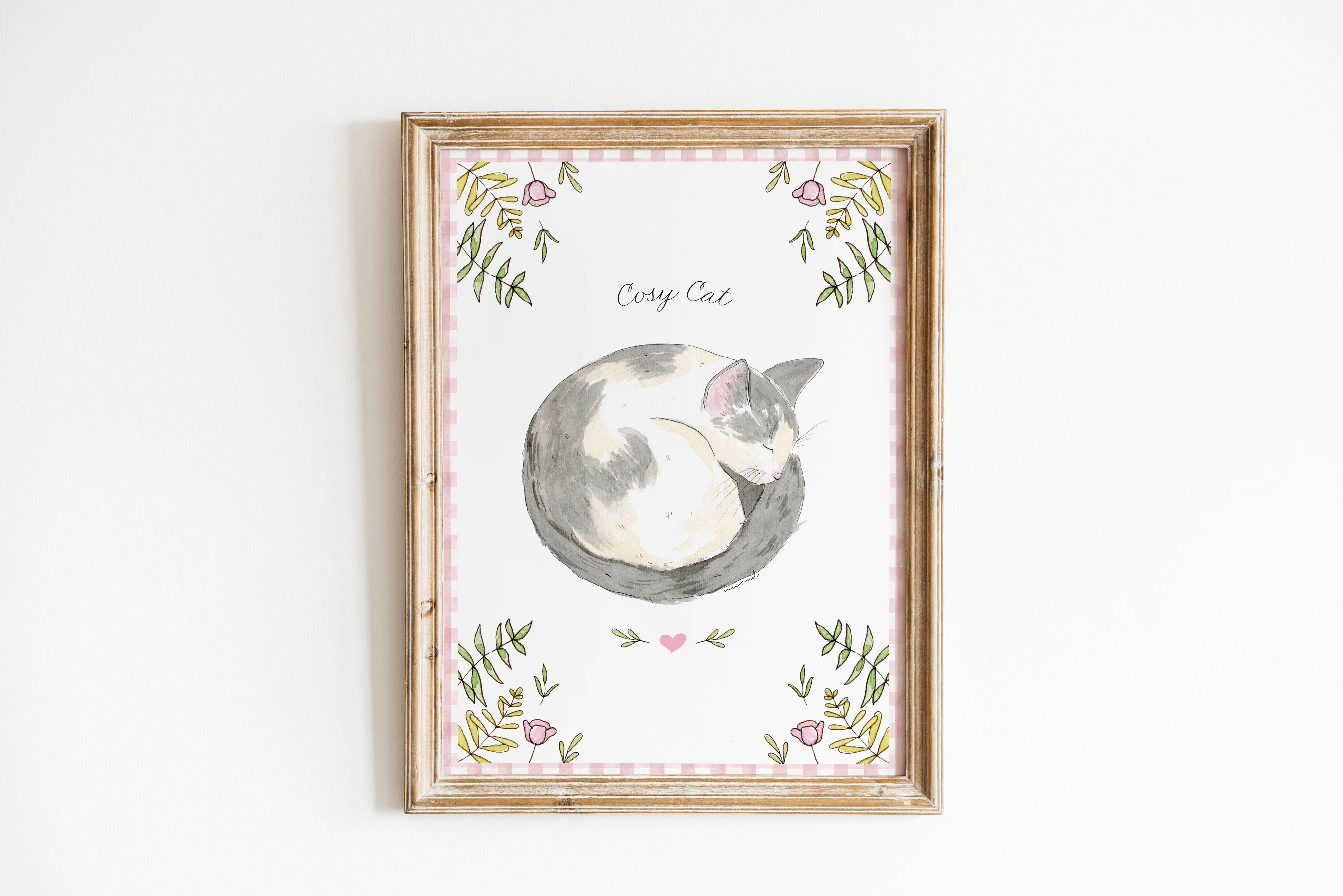 Affiche "Cosy cat"