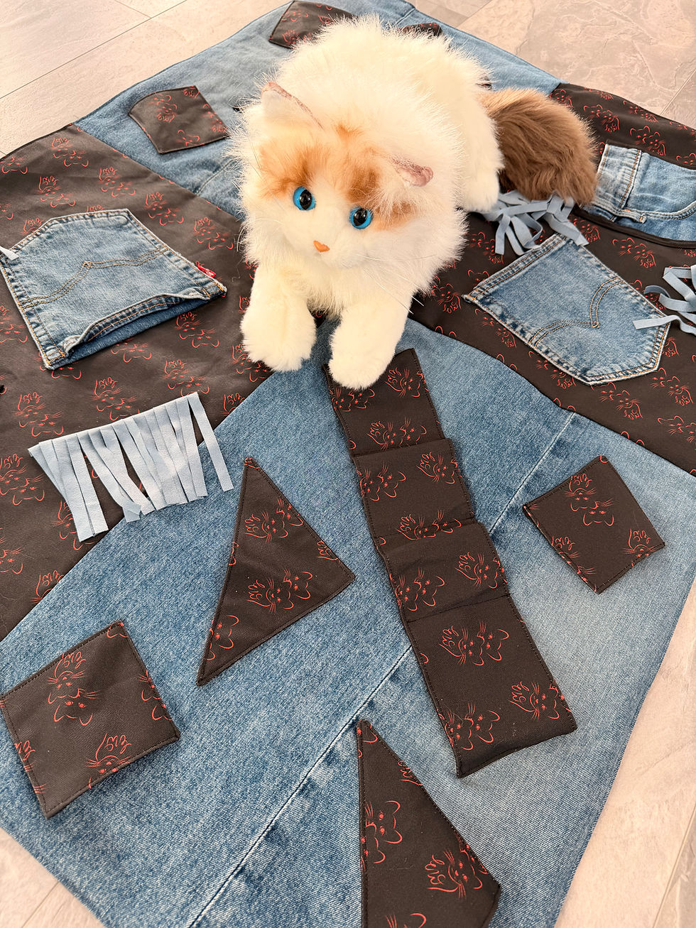 Miniaturbild: EW-Pet-Decke Black/Blue-Denim (groß)
