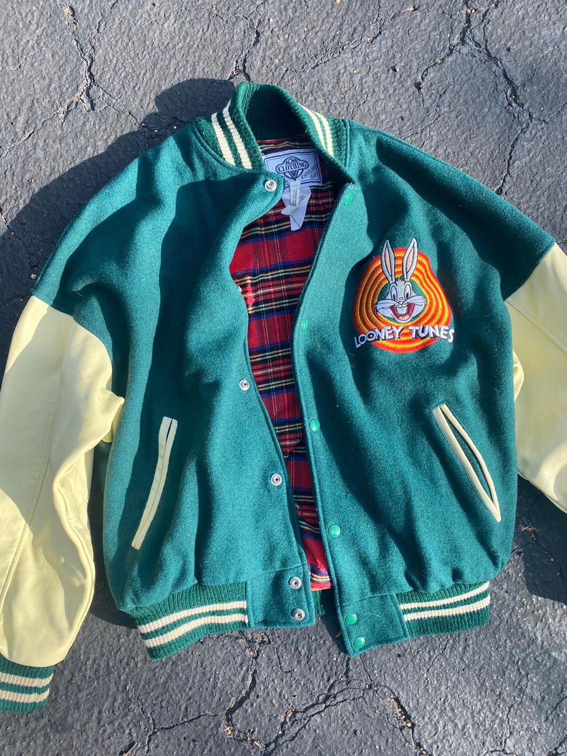 Vintage Bugs Bunny Varsity Ceket, L