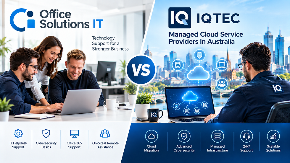 Office Solutions IT VS iQtec Managed Cloud Service Providers in Australia