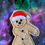 Thumbnail: Flossing gingerbread man ornament