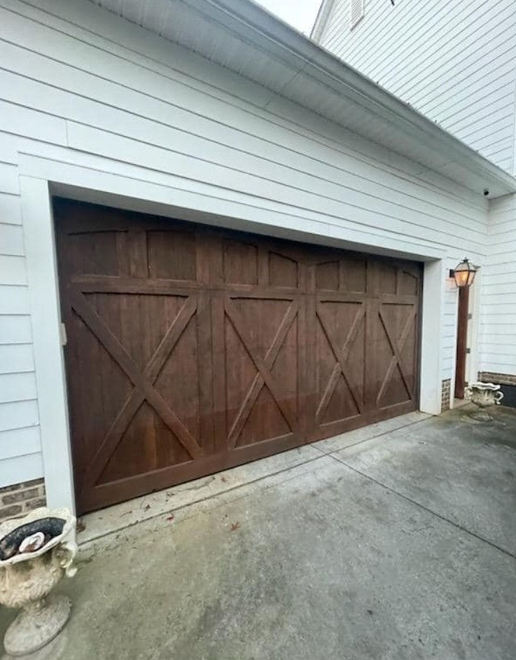 wood garage door