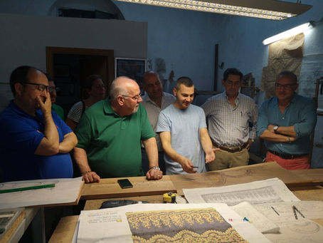 Visita al taller del tallista David Medina Soto