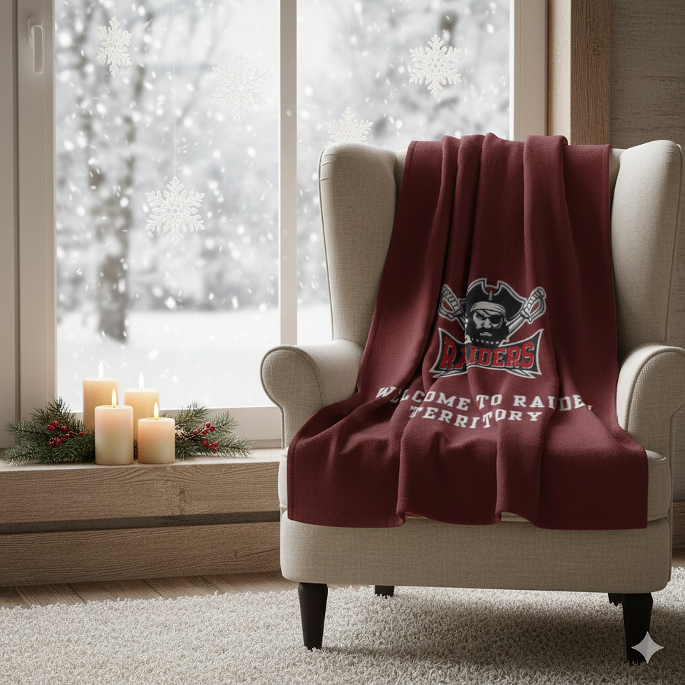 Raider Territory Large Fleece Blanket - Team Logo Throw