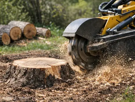 Stubbfräsning efter trädfällning - vad gäller?