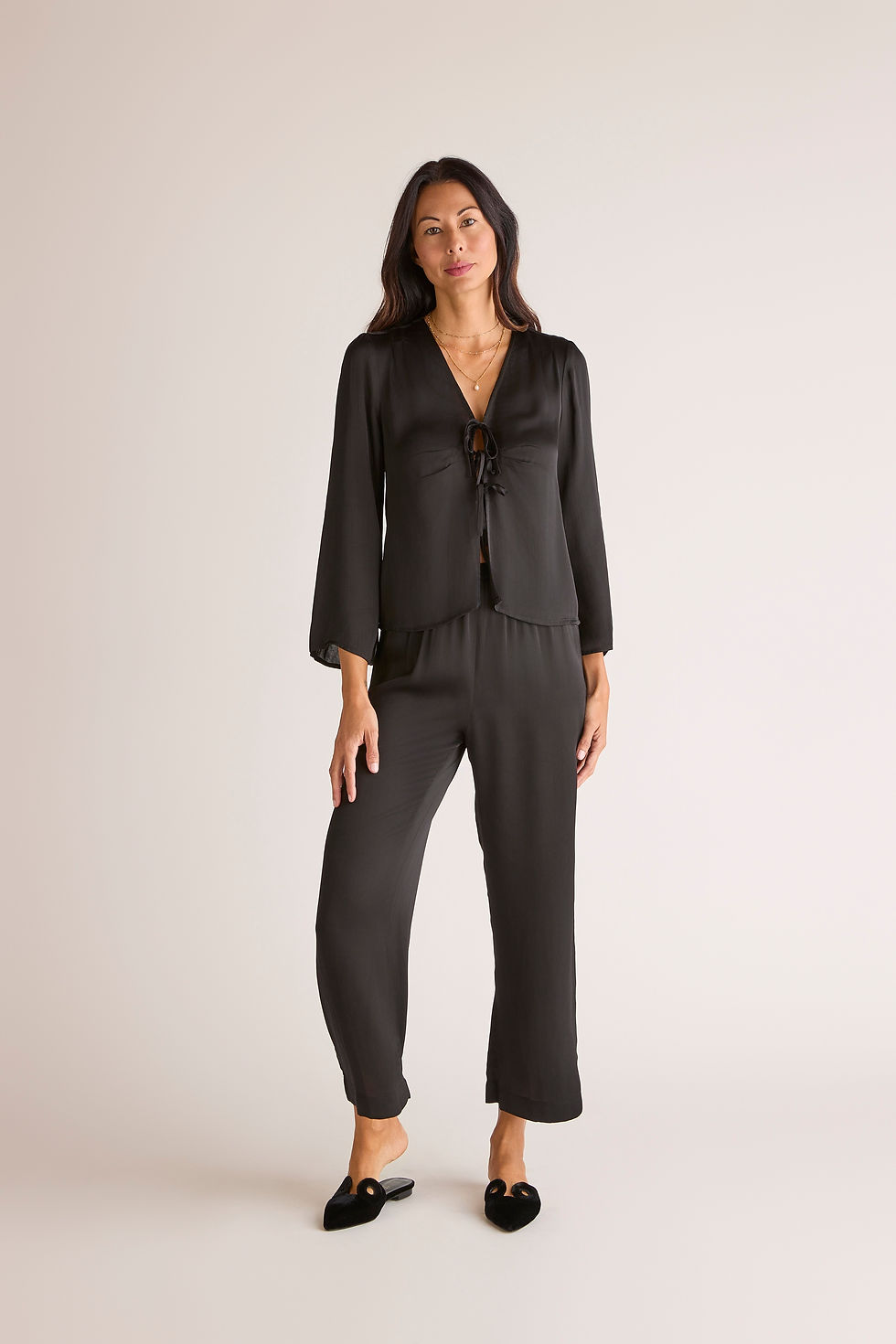 The Muse Top with Straight Bottom Set