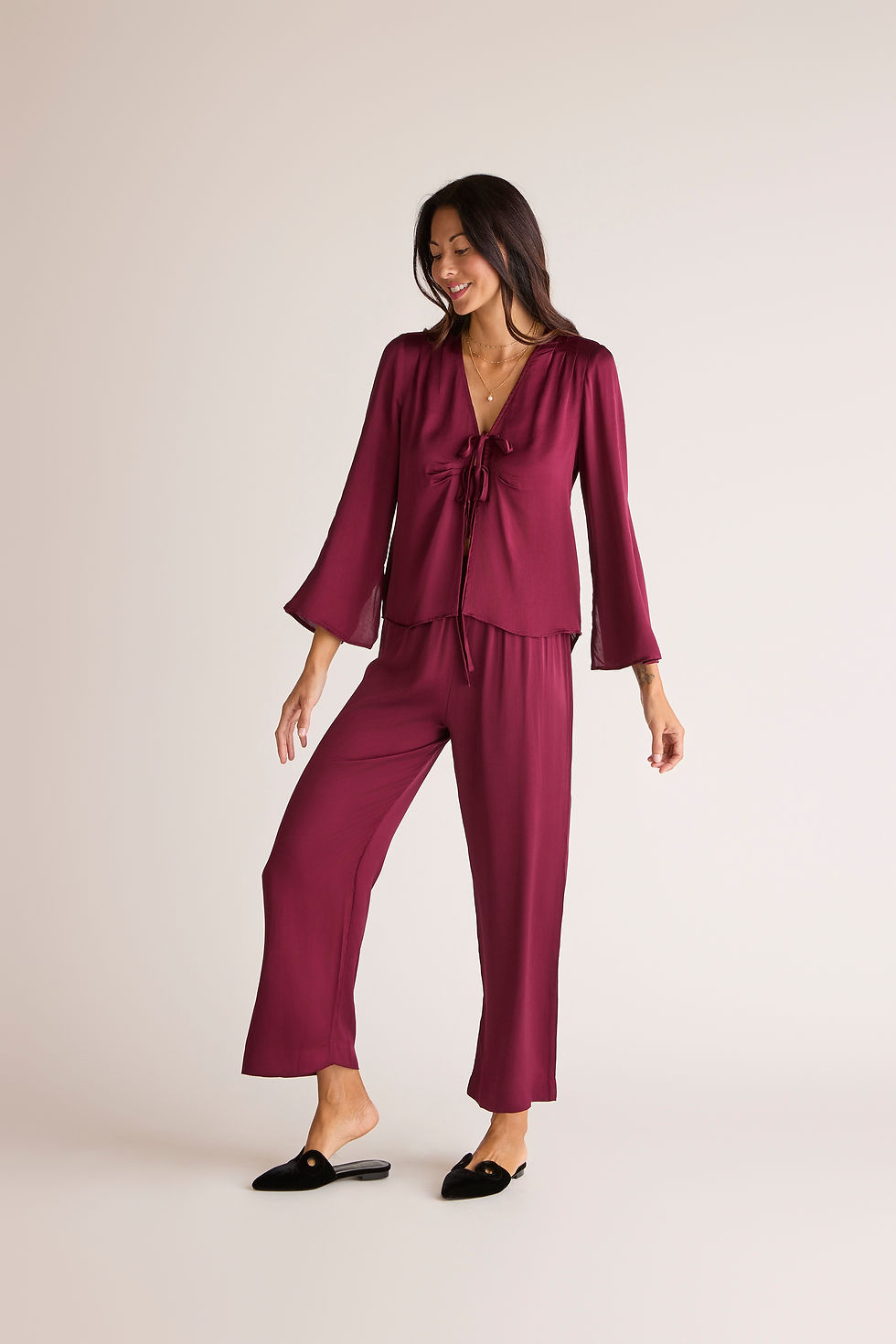 The Muse Top with Straight Bottom Set