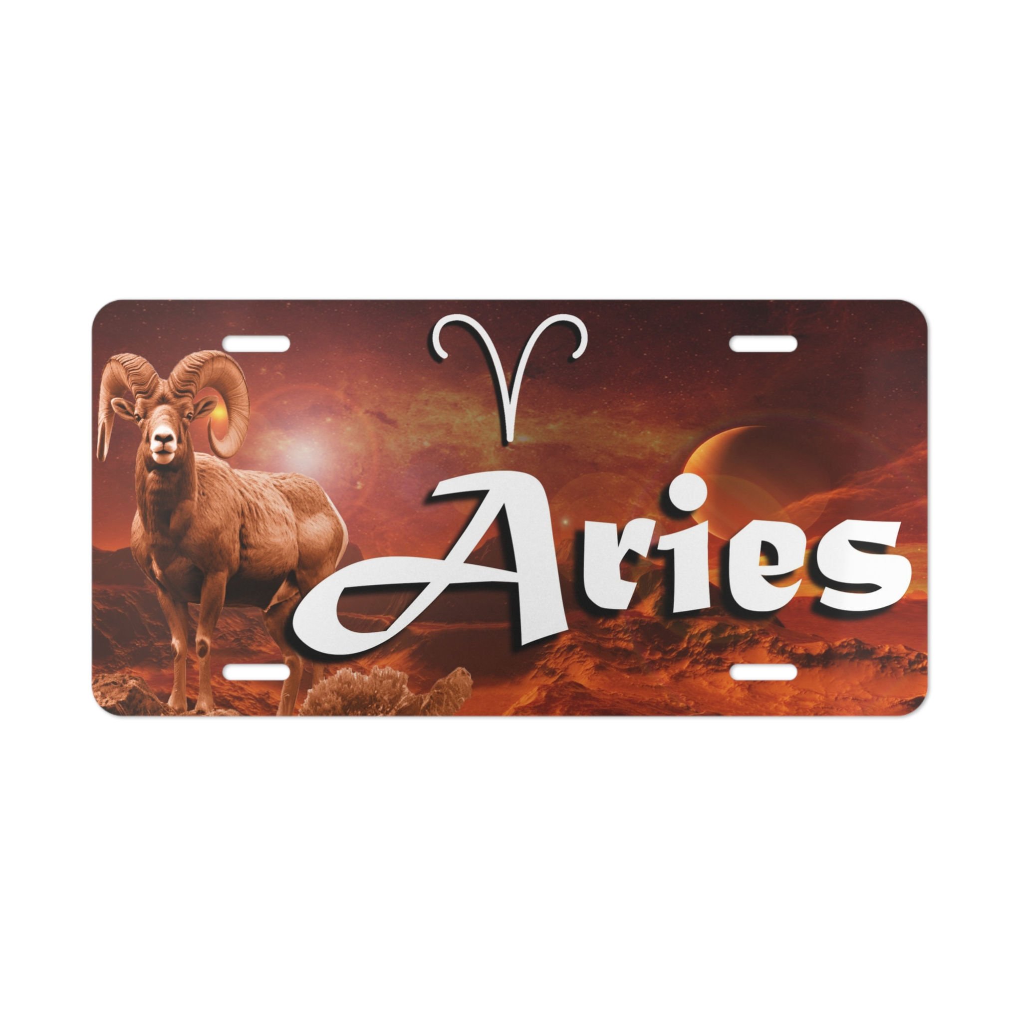 Aries Custom License Plate
