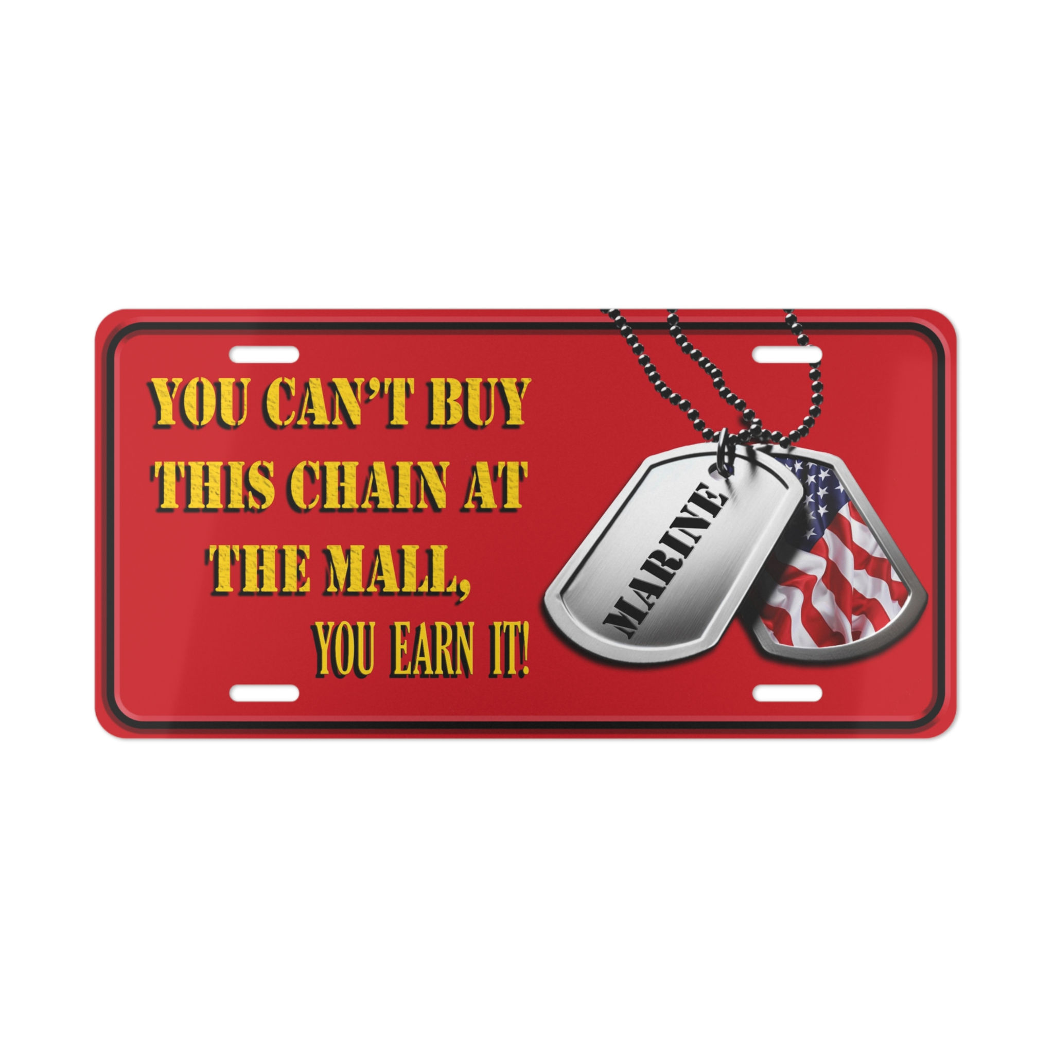 Marine Custom License Plate