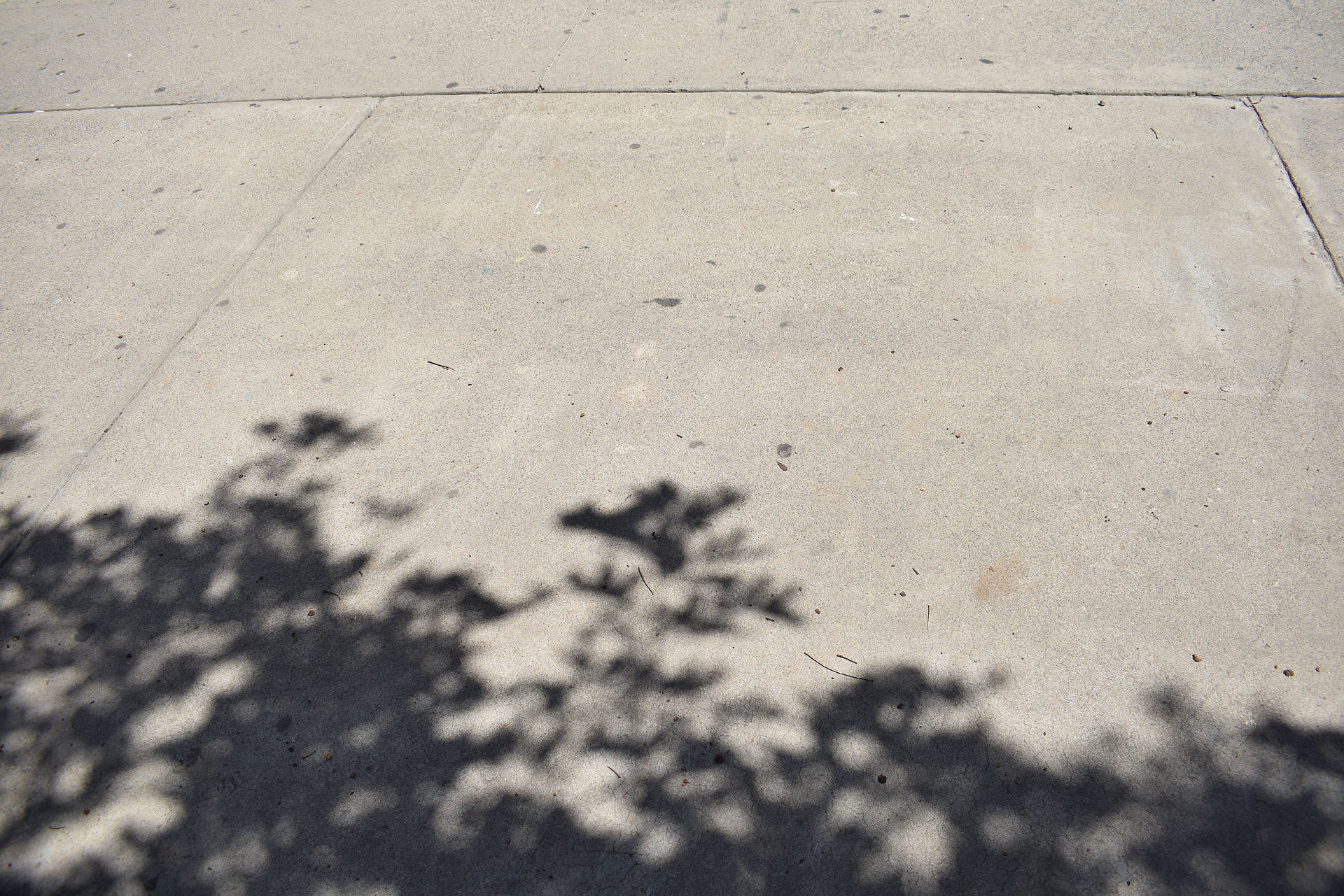 A pattern of light on floor