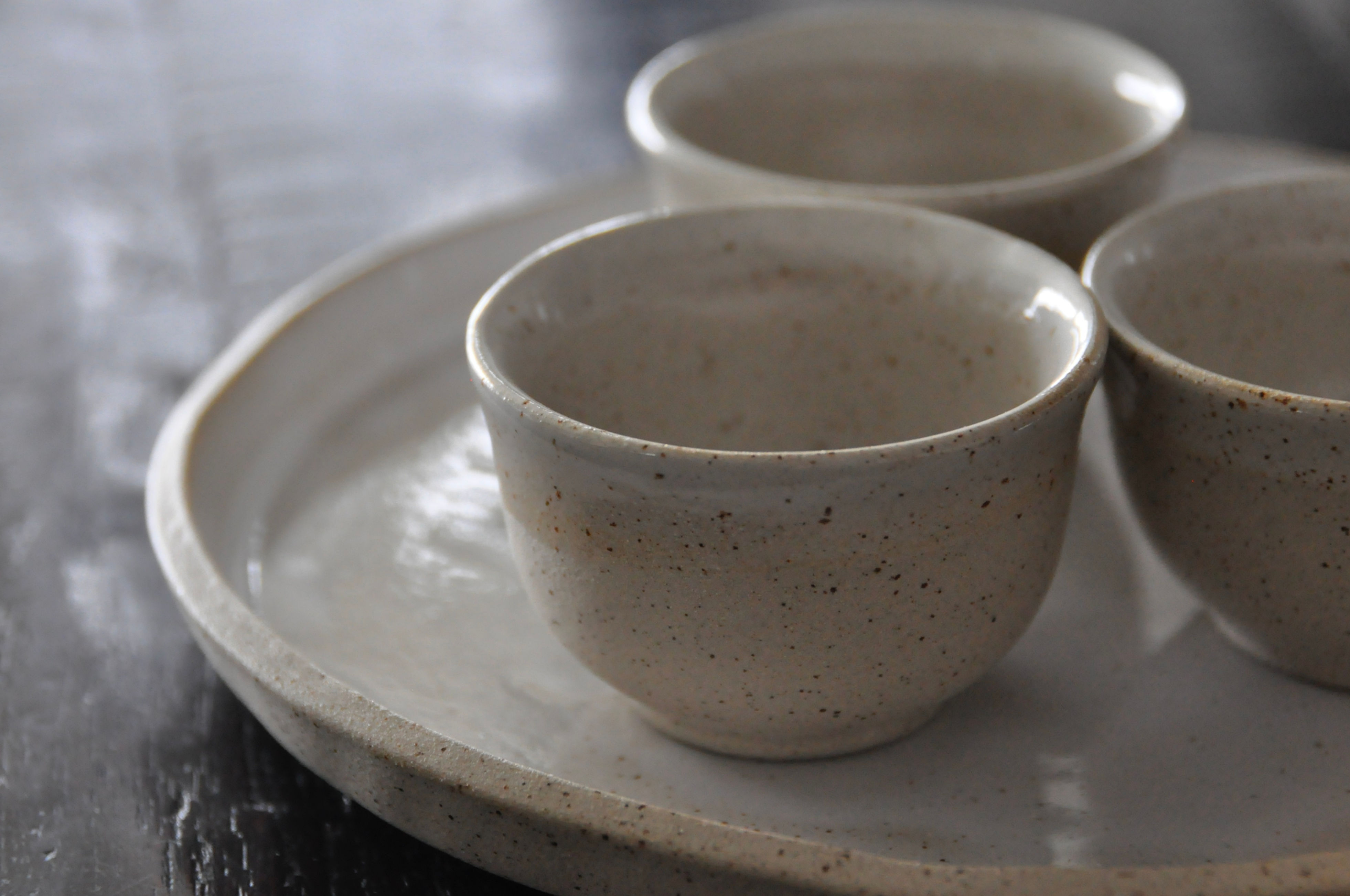 Petite tasse à thé en cérémique / transparente