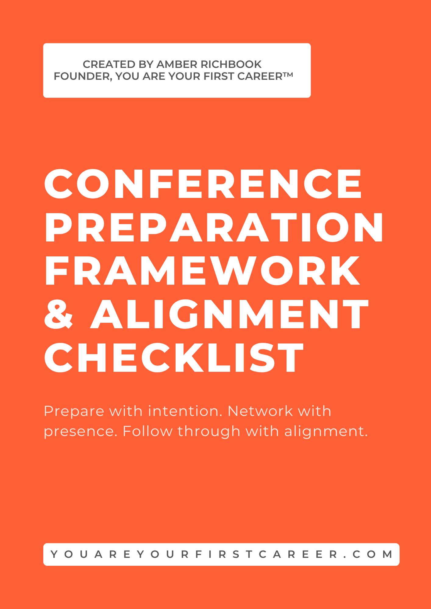 Conference Preparation Framework: The Alignment Checklist