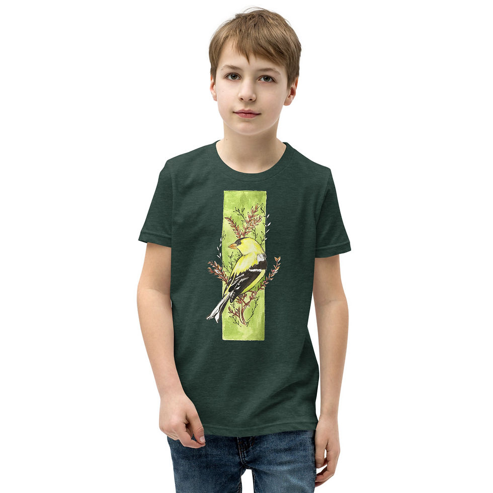 Thumbnail: American Golden Finch Youth Short Sleeve T-Shirt