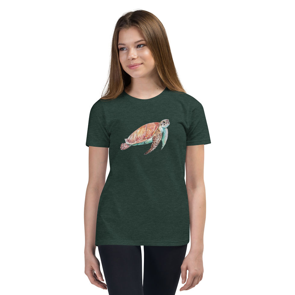 Thumbnail: Sea Turtle Youth Short Sleeve T-Shirt