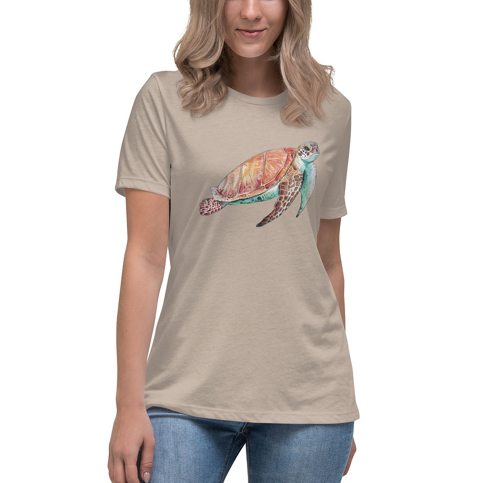 Thumbnail: Sea Turtle Women's Relaxed T-Shirt