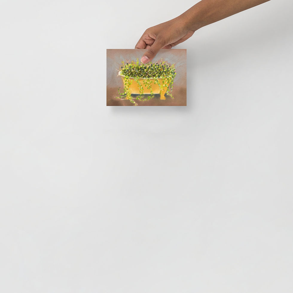 Thumbnail: Yellow Tub Planter Fine Art Print