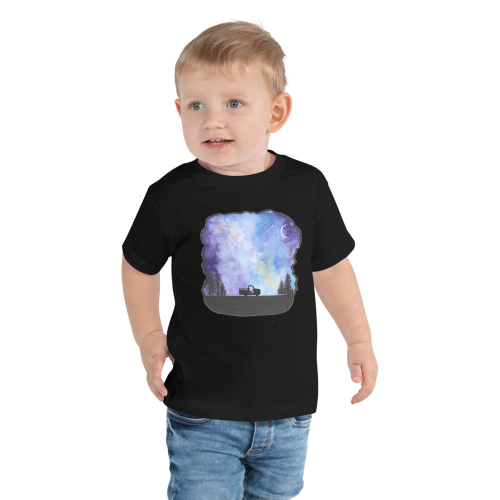 Watching Stars Toddler Short Sleeve Tee