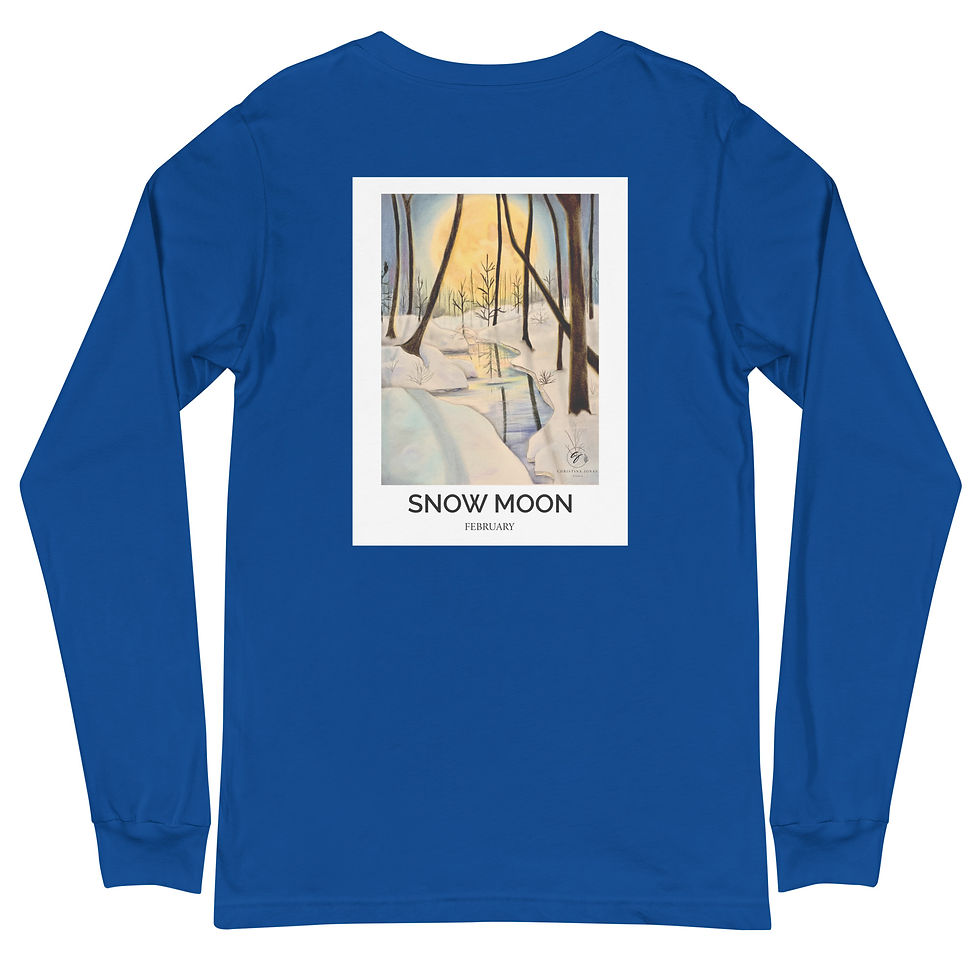 Thumbnail: Snow Moon Unisex Long Sleeve Tee