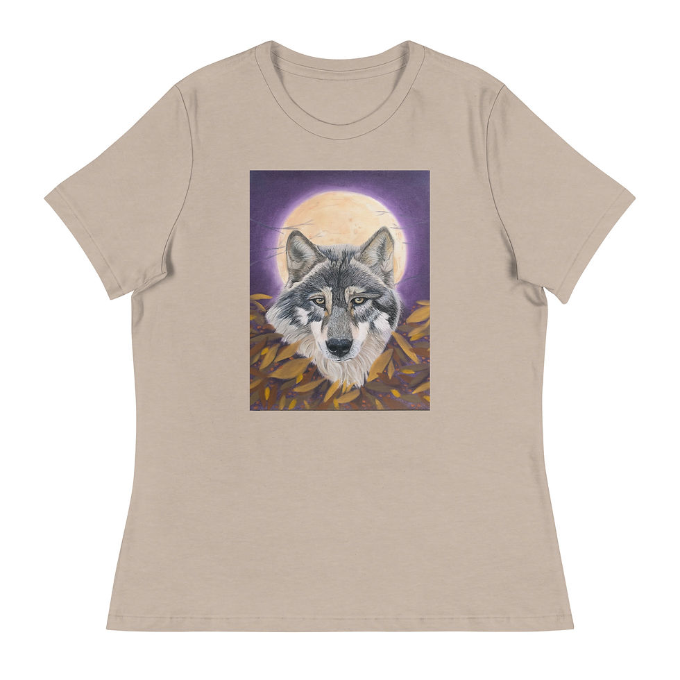 Thumbnail: Wolf Moon Women's Relaxed T-Shirt