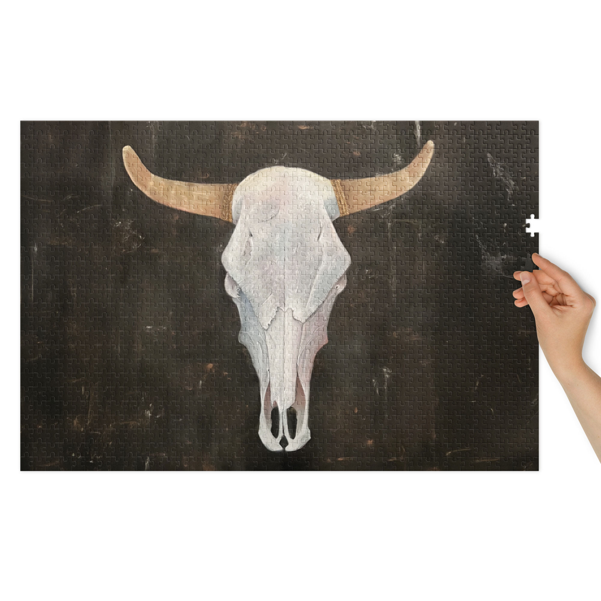 Rustic Solitude Jigsaw puzzle with tin