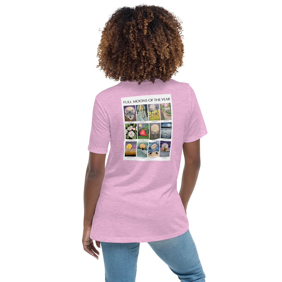 Thumbnail: 12 Months of Full Moons Women's Relaxed T-Shirt