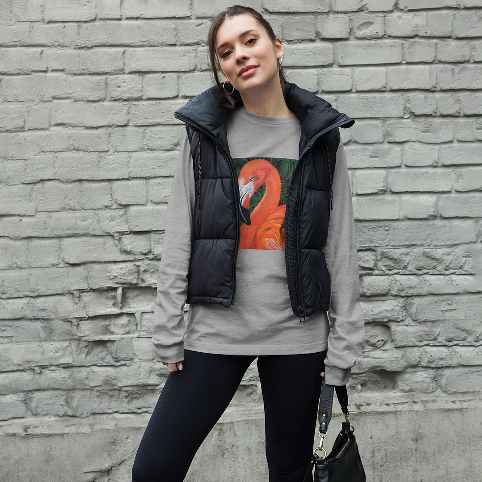 Thumbnail: Flamingo Unisex Long Sleeve Tee
