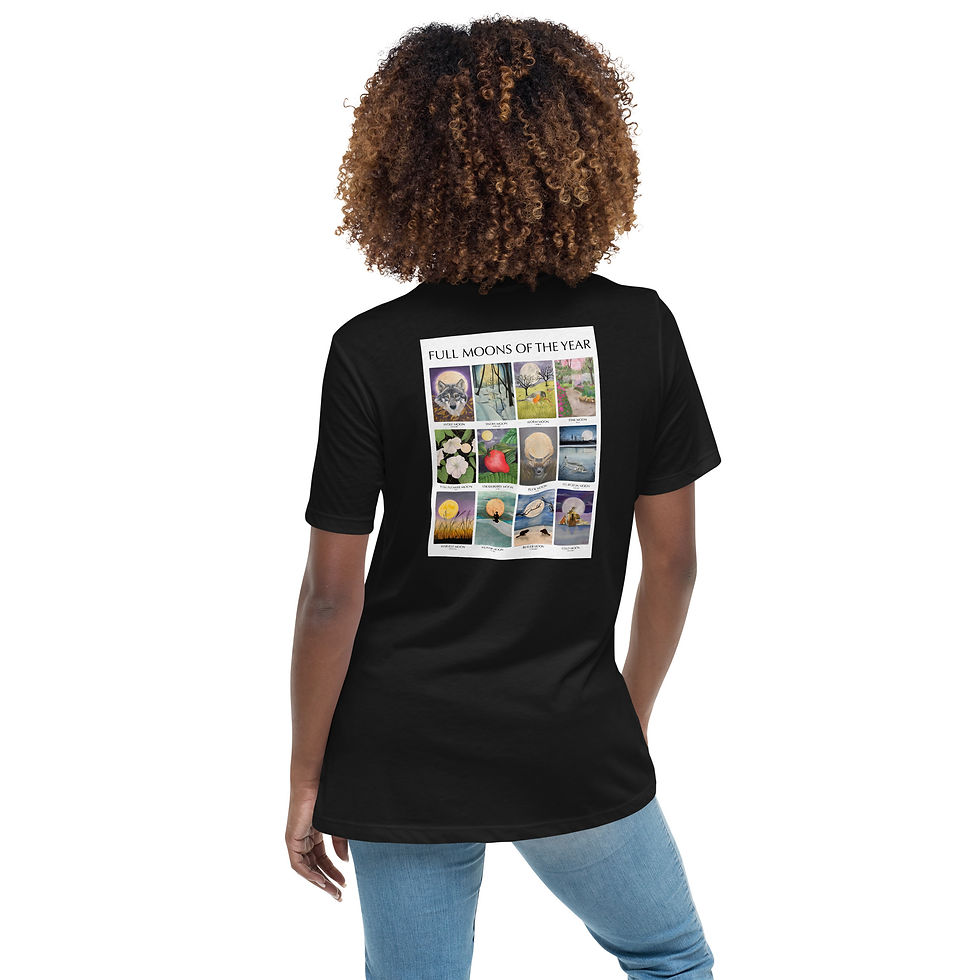 Thumbnail: 12 Months of Full Moons Women's Relaxed T-Shirt