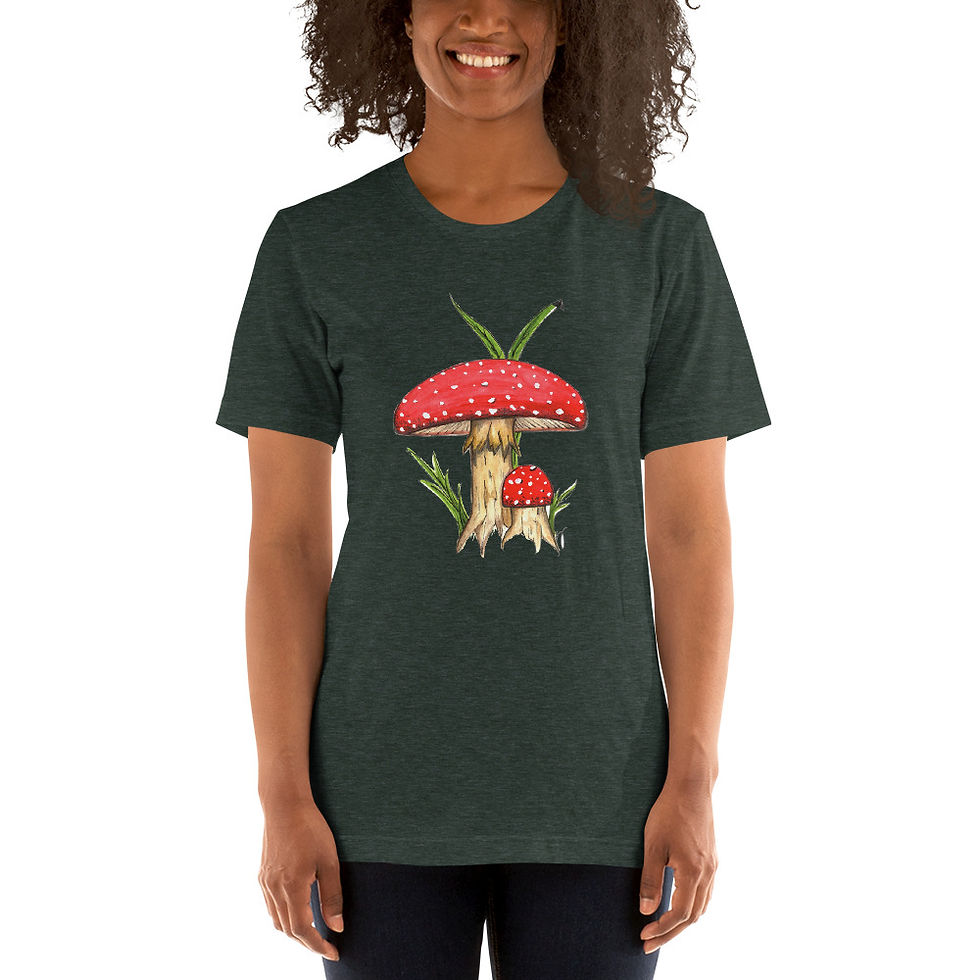 Thumbnail: Fly Agaric Mushroom Short-Sleeve Unisex T-Shirt