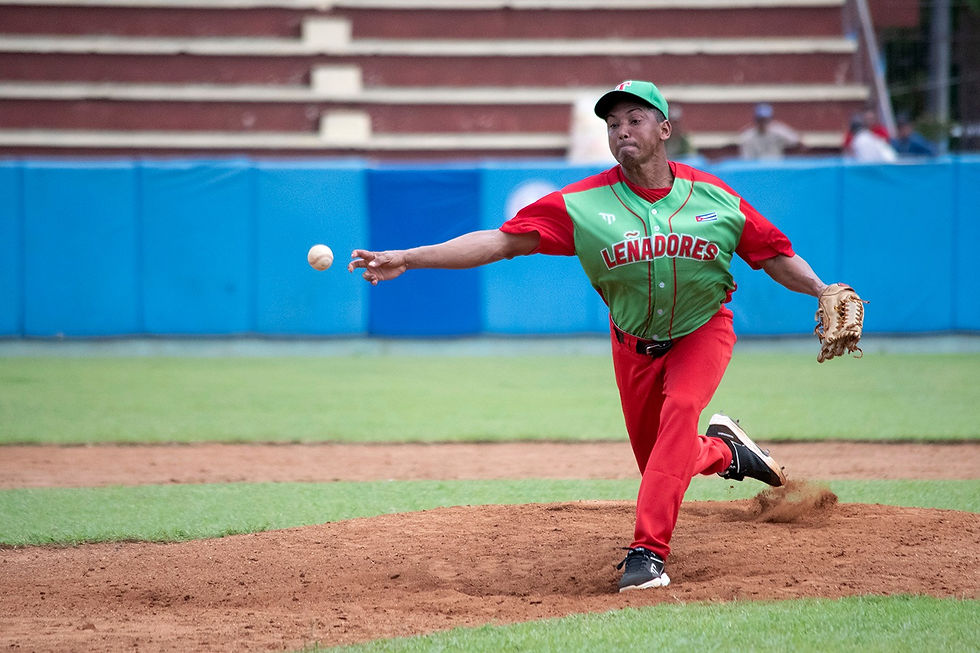 Yosmel Garcés se ha convertido en el principal abridor de los Leñadores de Las Tunas. Foto: Radio Bayamo.