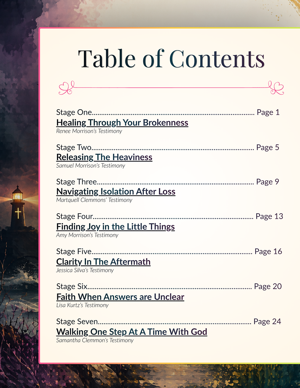 Light & Life Ebook - Meeting You in the Hardship Contents.png