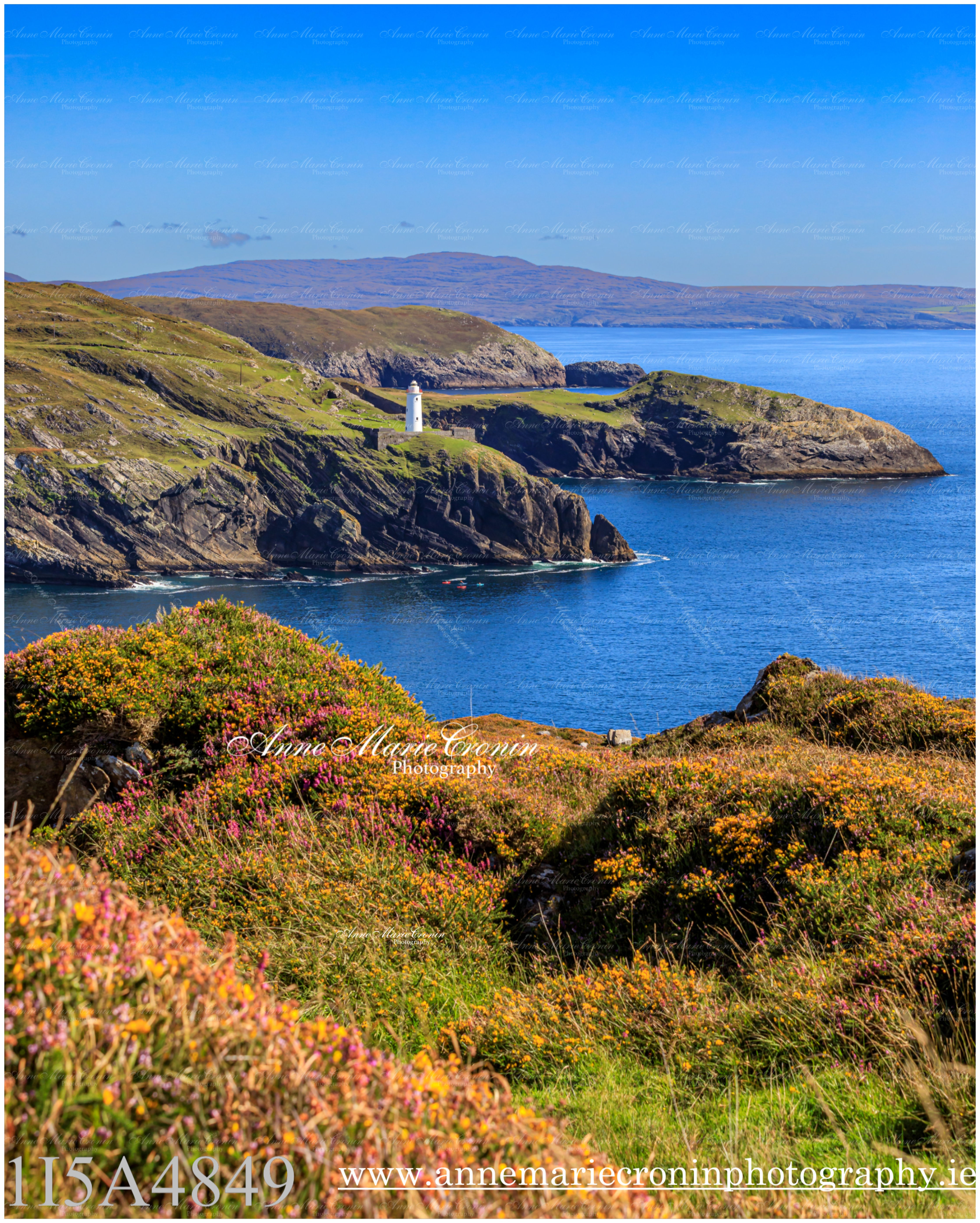 Ardnakinna Lighthouse, Bere Island, Beara West Cork from Dunboy,
