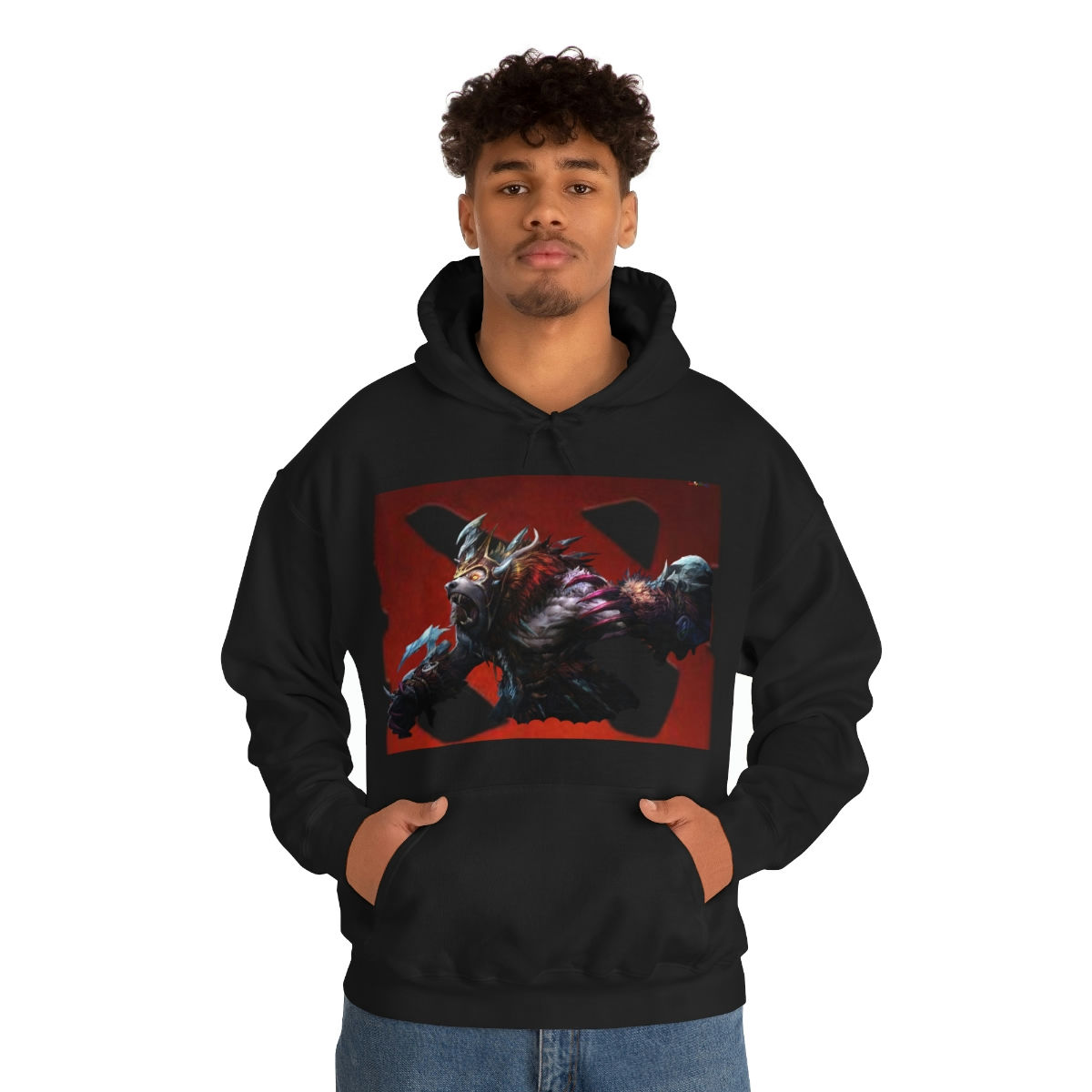 Ursa The Bad Bear_Unisex Heavy Blend™ Hooded Sweatshirt