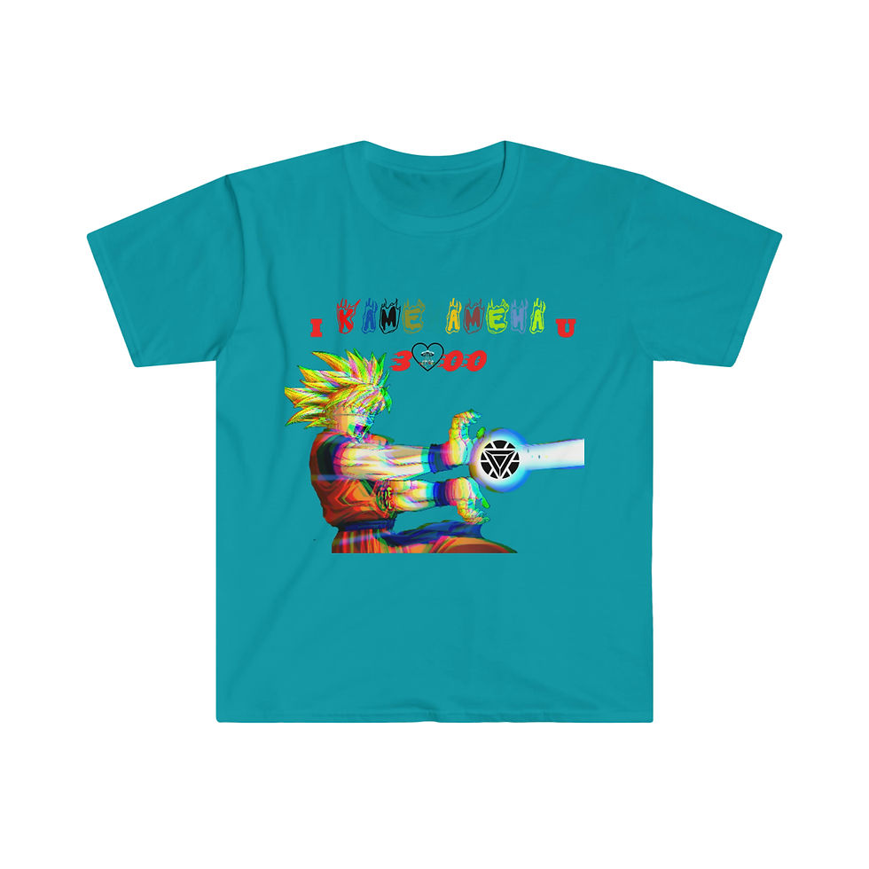 Thumbnail: Goku's Style in Saying I Love u 3000 - Unisex Softstyle Comfortable Tee