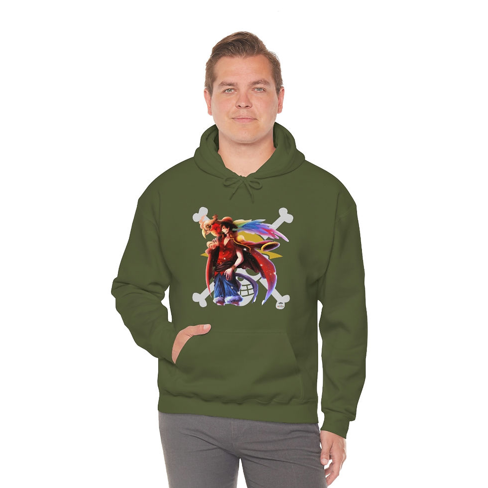 Thumbnail: D Luffy - Unisex Heavy Blend™ Hooded Sweatshirt