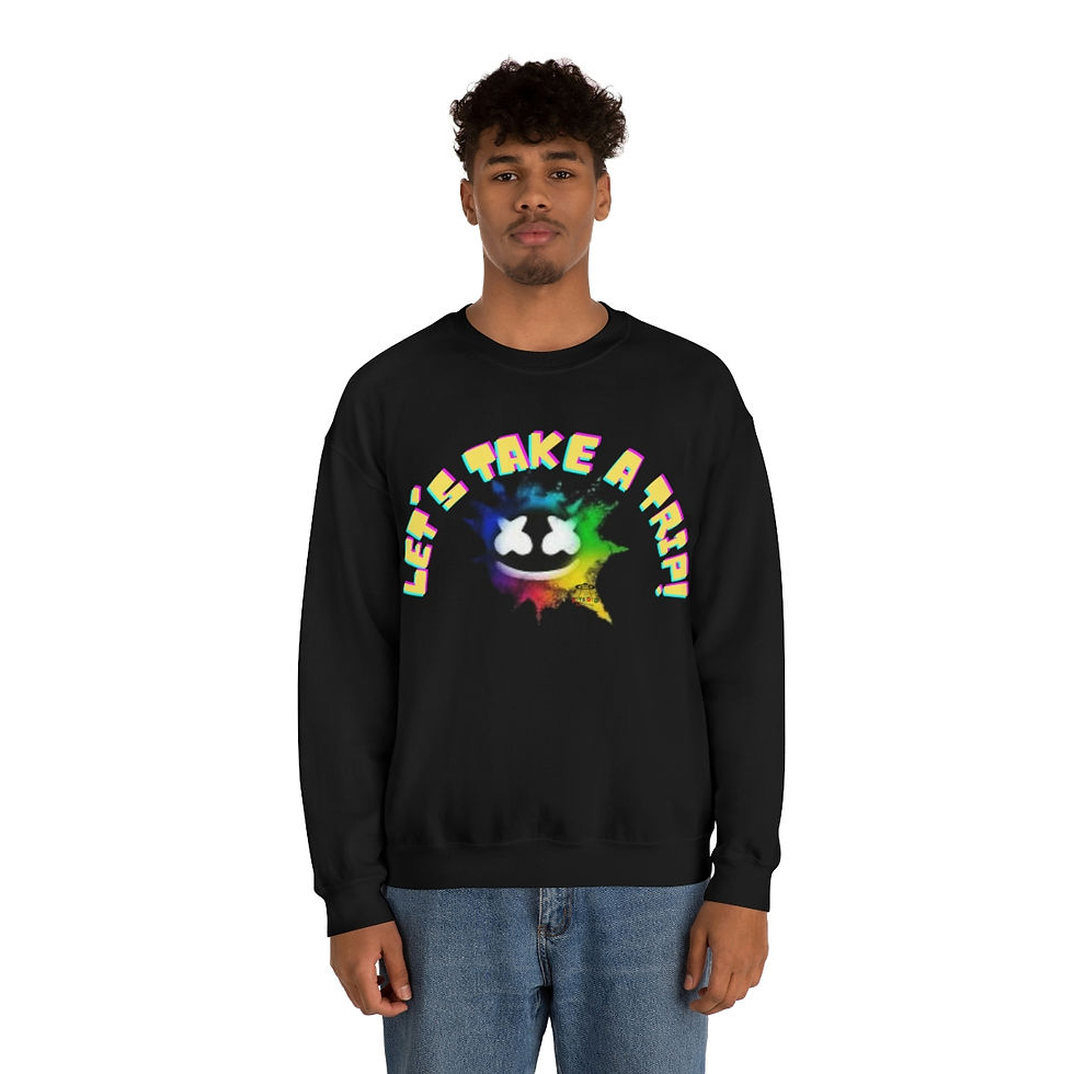 Thumbnail: Lets Take a Trip - Unisex Heavy Blend™ Crewneck Sweatshirt