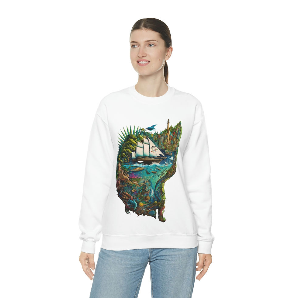 Thumbnail: Overseesiland - Unisex Heavy Blend Crewneck Sweatshirt