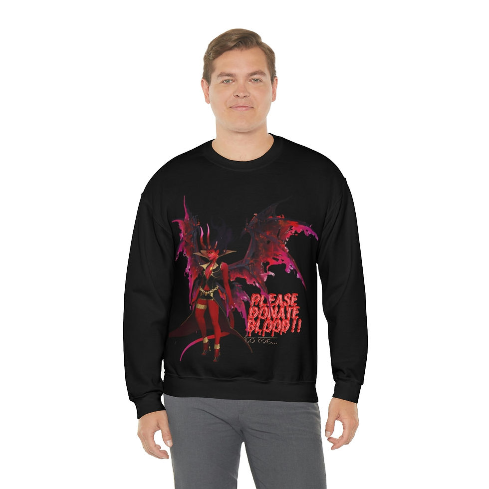 Thumbnail: Donate Blood - Unisex Heavy Blend™ Crewneck Sweatshirt