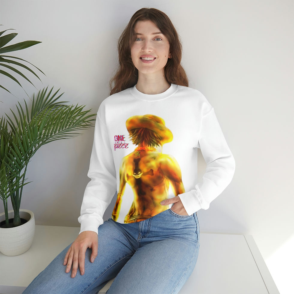 Thumbnail: One Piece looking for Swastik! - unisex heavy blend crewneck sweatshirt