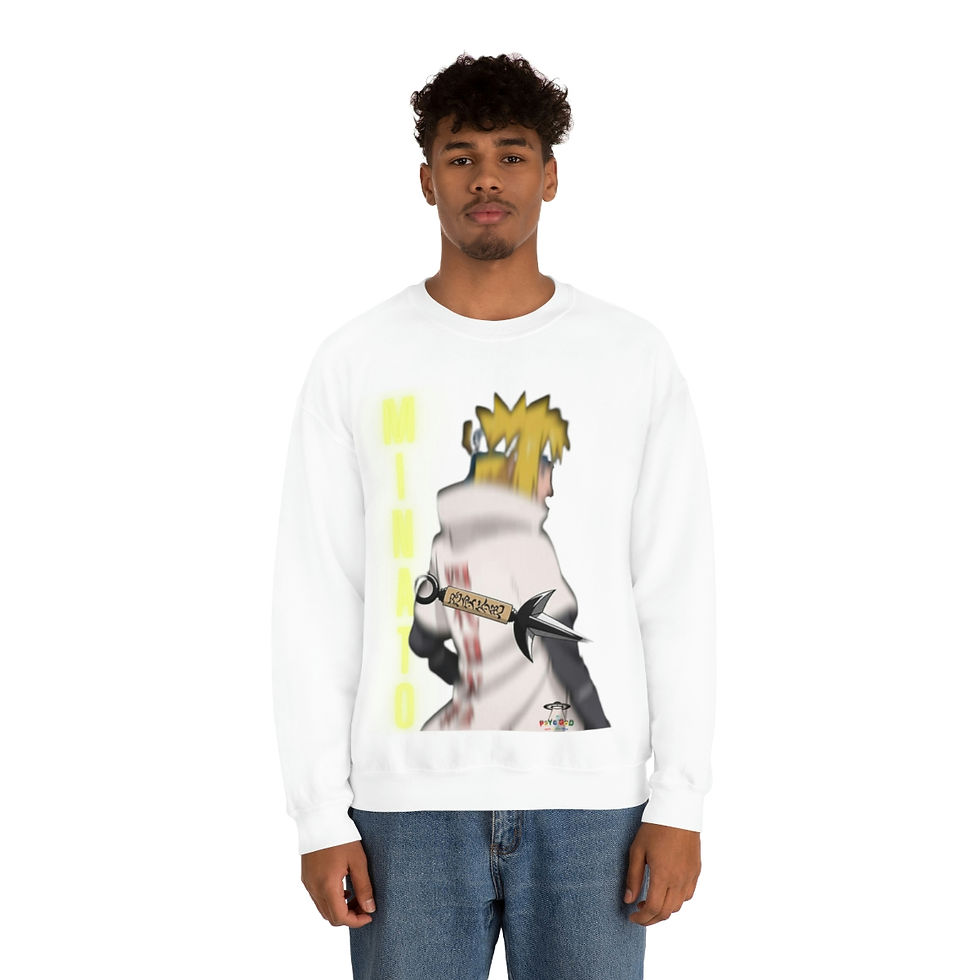 Thumbnail: Minato in action - Unisex Heavy Blend™ Crewneck Sweatshirt