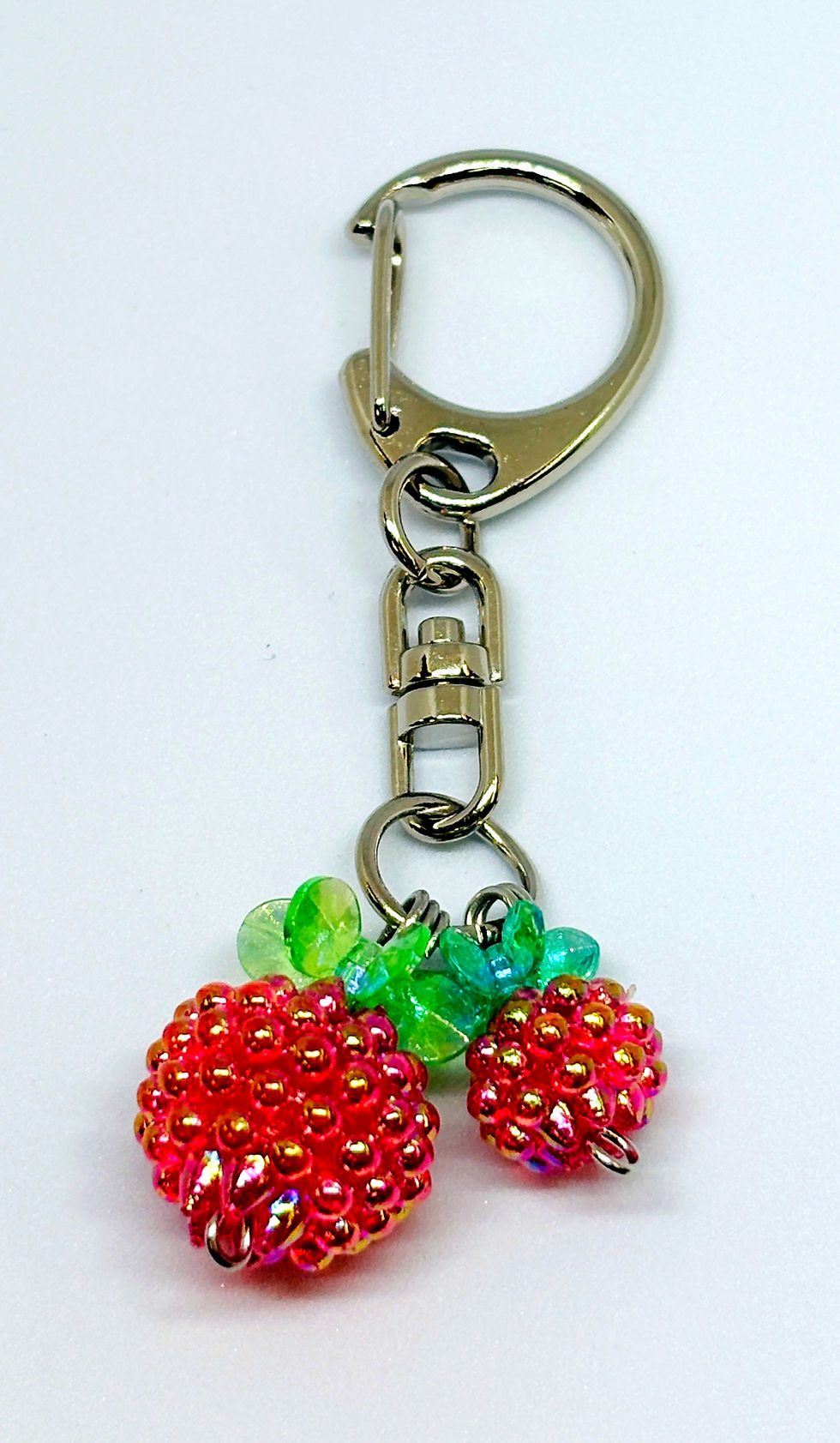 キーホルダー(いちごビーズ)