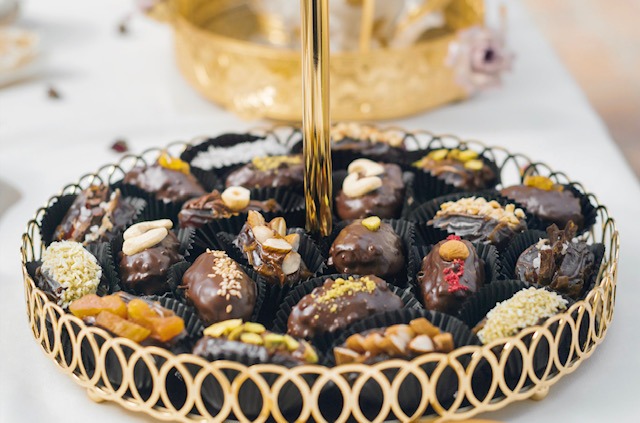 Arranged Food and Objects