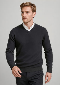 Men's Corporate V Neck Knit